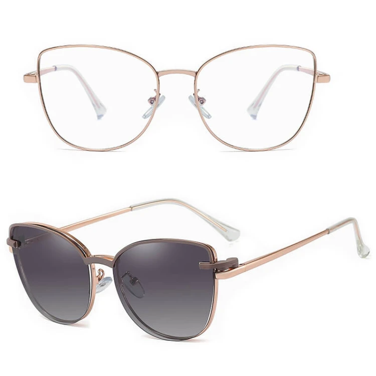 2w1 Okulary damskie do komputera + nakładka przeciwsłoneczna na magnes Clip-On 25192E.jpg