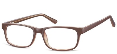 Zerówki klasyczne oprawki Sunoptic CP154C brazowe, flex