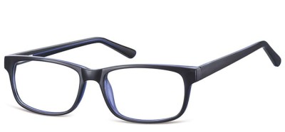 Okulary Zerówki klasyczne oprawki Sunoptic CP154D czarno-granatowe