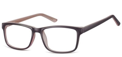 Okulary Zerówki klasyczne oprawki Sunoptic CP155D czarno-szare