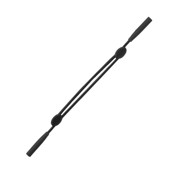 Sznurek do okularów - regulacja 20-30cm z silikonowymi uchwytami SNR-REG-CZARNY