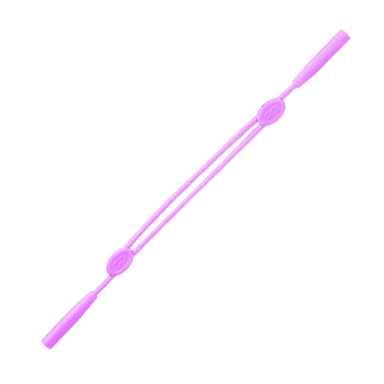 Sznurek do okularów - regulacja 20-30cm z silikonowymi uchwytami SNR-REG-FIOLET