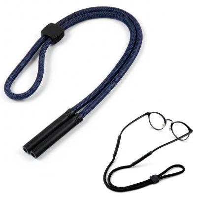 Regulowany gruby Sznurek do okularów 33cm - Granatowy