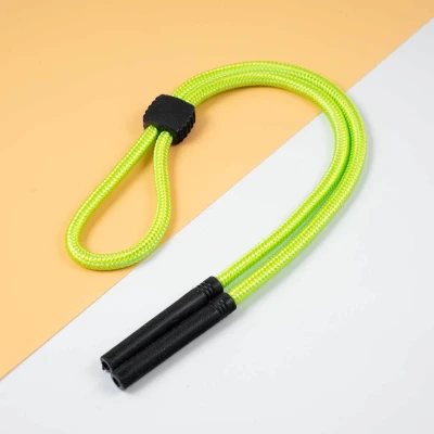 Regulowany gruby Sznurek do okularów 33cm - Neonowa zieleń