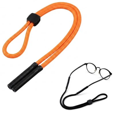Regulowany gruby Sznurek do okularów 33cm - Pomarańczowy