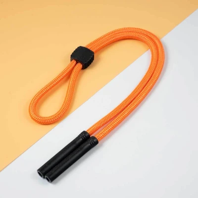Regulowany gruby Sznurek do okularów 33cm - Pomarańczowy