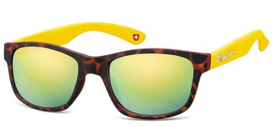 Okulary nerdy  Montana M43D zolto-panterkowe revo