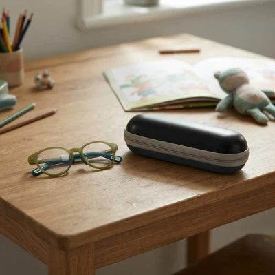 Dziecięce etui na okulary ET-143 czarne