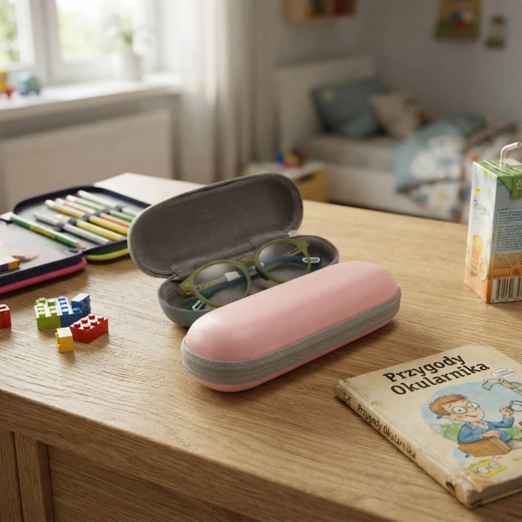 Dziecięce etui na okulary ET-143A różowe