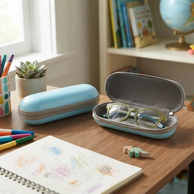 Dziecięce etui na okulary ET-143B błękitne