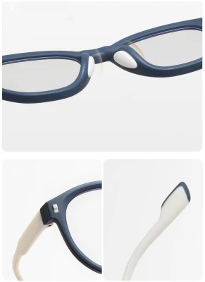 Dziecięce 4-8 lat elastyczne okulary zerówki do komputera Blue Light 25193B bordo/biały