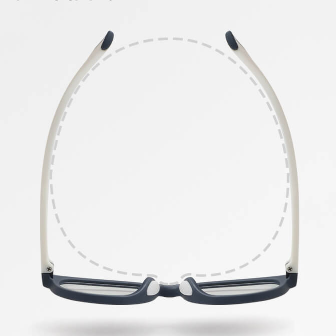 Dziecięce 4-8 lat elastyczne okulary zerówki do komputera Blue Light 25193E róż/fiolet