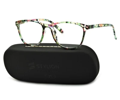 Damskie Okulary do Czytania moc: +3 w kwiatki ST312 ze skazą!