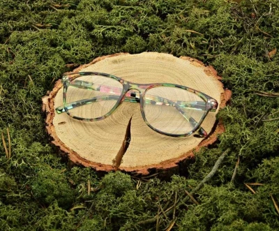 Damskie Okulary do Czytania moc: +3 w kwiatki ST312 ze skazą!