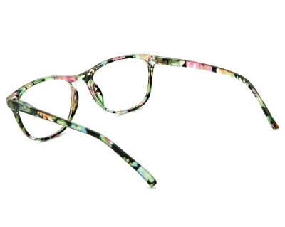 Damskie Okulary do Czytania moc: +3 w kwiatki ST312 ze skazą!