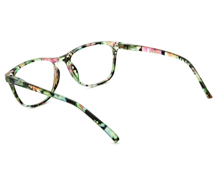 Damskie Okulary do Czytania moc: +3 w kwiatki ST312 ze skazą!