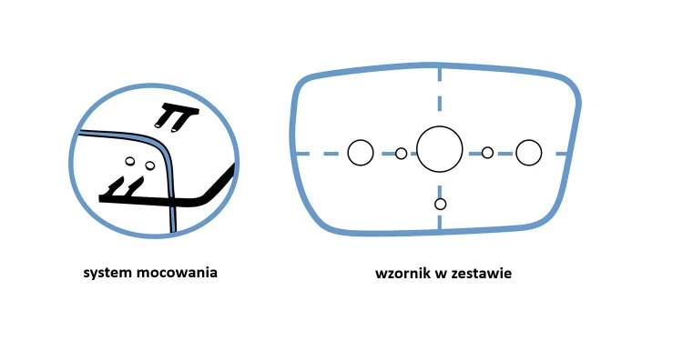 Bezramkowe oprawki korekcyjne okulary zerówki patentki 856C czarny