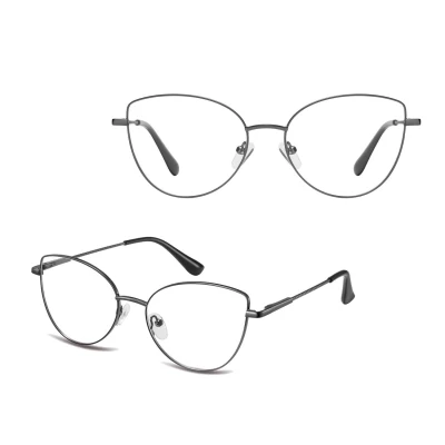 Damskie okulary zerówki oprawki korekcyjne kocie oczy Flex 862E grafit