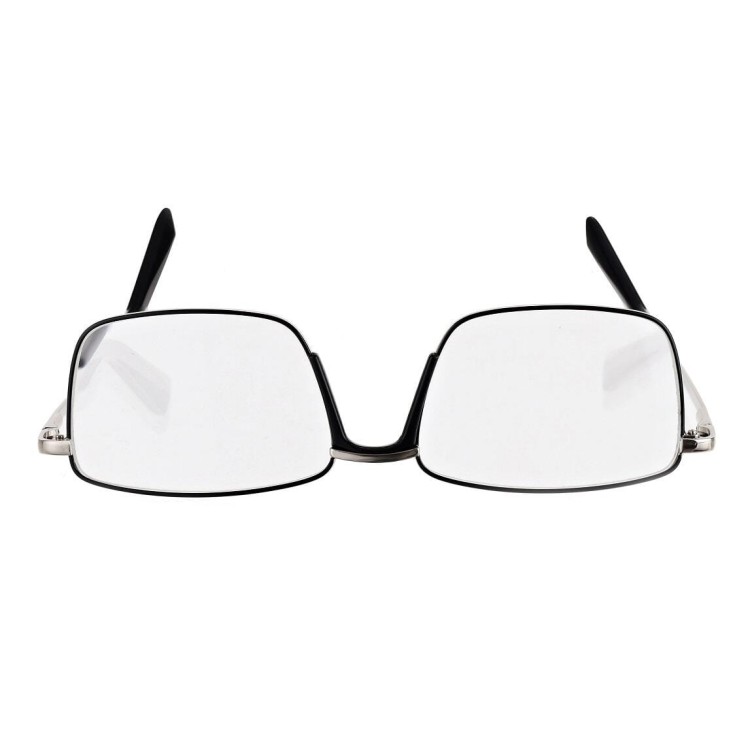 Plusy +3.50 Męskie okulary do czytania korekcyjne FLEX ST333 srebrne