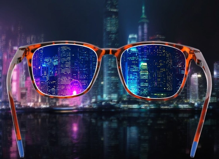 Plusy +2.50 okulary korekcyjne do komputera i czytania Antyreflex + Blue Light ST332 w panterkę