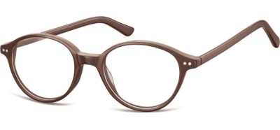 Ciemnobrazowe Okulary oprawki okragle Sunoptic CP147C