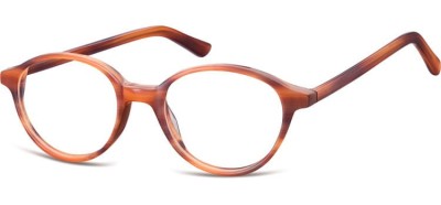 Okulary oprawki okragle Sunoptic CP147F bursztynowe