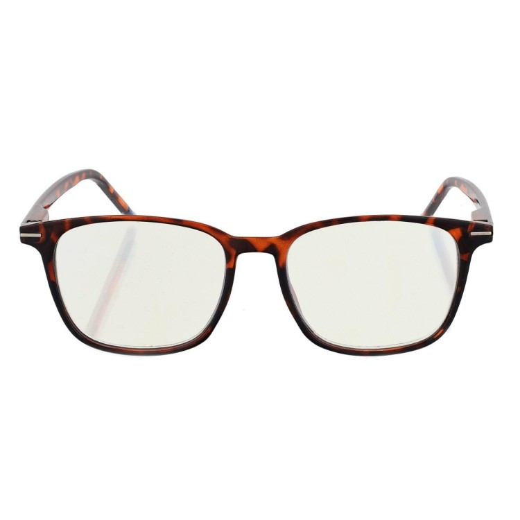 Plusy +3.50 okulary korekcyjne do komputera i czytania Antyreflex + Blue Light ST332 w panterkę