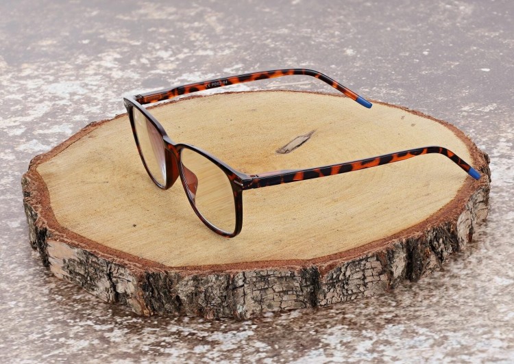 Plusy +3.50 okulary korekcyjne do komputera i czytania Antyreflex + Blue Light ST332 w panterkę