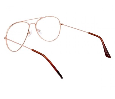 Złote Okulary Zerówki Aviatory druciane 1910