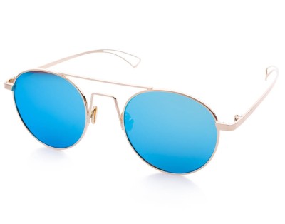 Okrągłe przeciwsłoneczne lenonki damskie lustrzane 2036