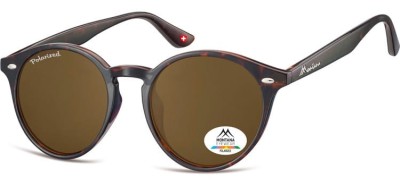 Okragle panterkowe okulary polaryzacyjne Montana MP20B