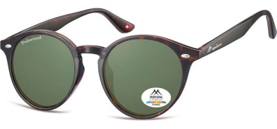 Okragle panterkowe okulary polaryzacyjne Montana MP20C