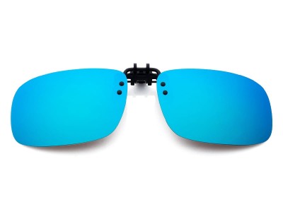 Nakładki przeciwsłoneczne lustrzane niebieskie polaryzacyjne na okulary korekcyjne NA-164