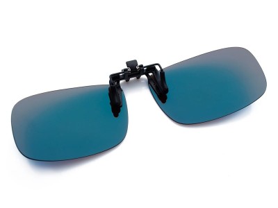 Nakładki przeciwsłoneczne lustrzane niebieskie polaryzacyjne na okulary korekcyjne NA-164