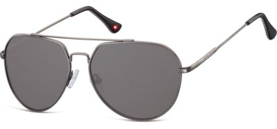 Okulary przeciwsłoneczne pilotki Montana S90 grafitowe