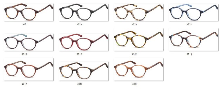 Okulary Oprawki optyczne Sunoptic A51G panterka mix