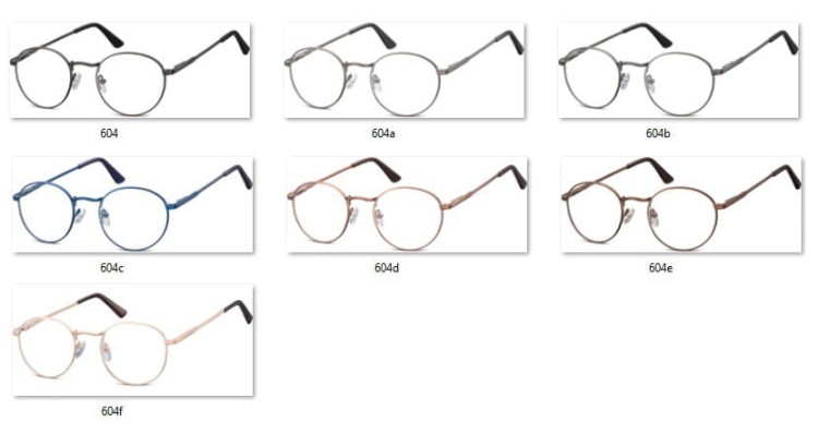 Lenonki zerowki Okulary Oprawki korekcyjne 604F zlote