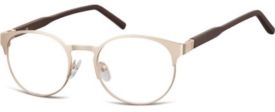 Zloto brazowe Okulary Oprawki okrągłe korekcja Sunoptic 994I