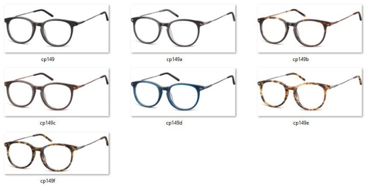 Oprawy korekcyjne okragle Sunoptic CP149F panterkowe