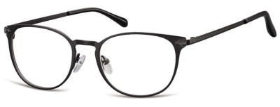 Okulary Oprawki damskie kocie oczy stalowe Sunoptic 992 czarne
