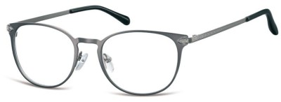 Okulary Oprawki damskie kocie oczy stalowe Sunoptic 992B grafitowe