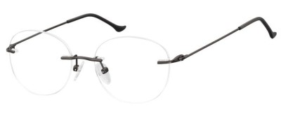 Patentki Bezramkowe Okulary Oprawki okrągłe korekcja Sunoptic 987