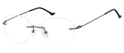 Bezramkowe Okulary Oprawki okrągłe korekcja Sunoptic 987A