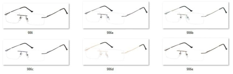 Bezramkowe Okulary Oprawki korekcyjne Sunoptic 986 czarne