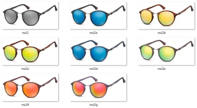 Okragle okulary przeciwsloneczne lustrzanki MS22G