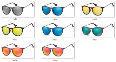 Damskie okulary przeciwsłoneczne lustrzanki MS24F