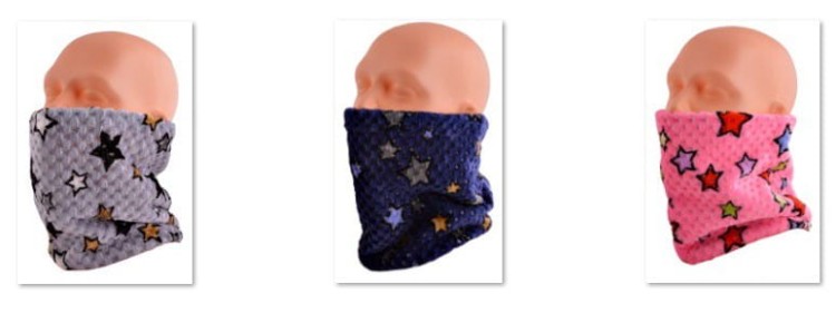 Wielofunkcyjny Komin Dzieciecy - Czapka - Szalik - Chusta - Kominiarka - 22 granatowy