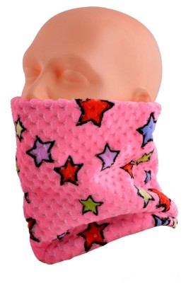 Wielofunkcyjny Komin Dzieciecy - Czapka - Szalik - Chusta - Kominiarka - 22 rozowa