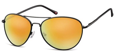 Czarne Aviatory okulary lustrzanki MS95B