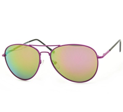 Fioletowe Aviatory okulary przeciwsłoneczne lustrzanki MS95D